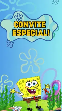 Bob sponja convite