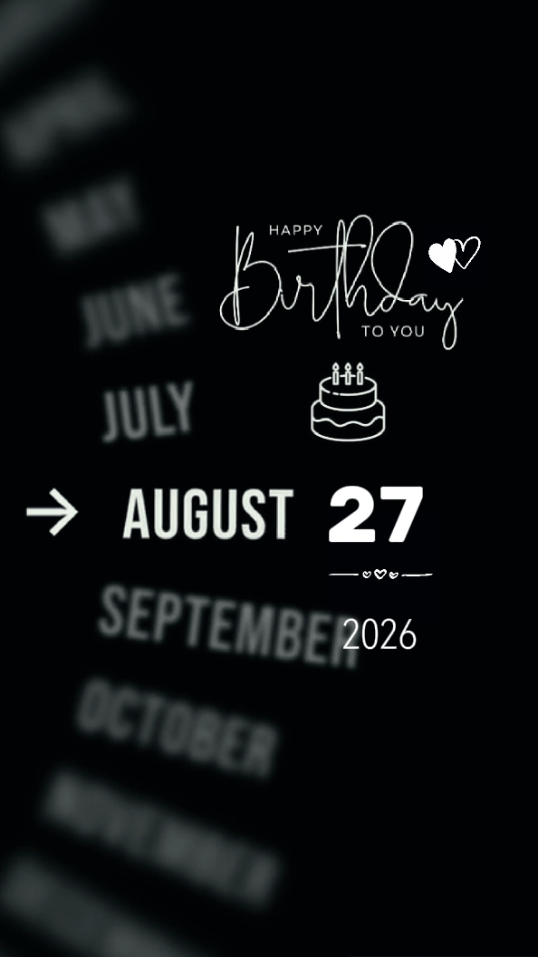 HBD AUGUST 27