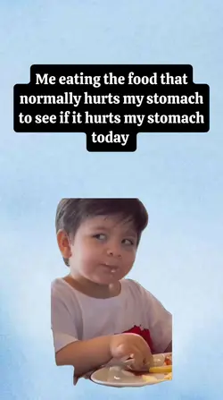 Me eating the food 