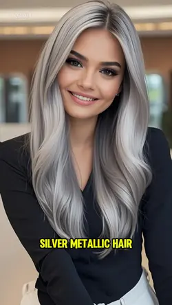 Silver Metallic hair