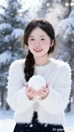 Ghép ảnh với tuyết