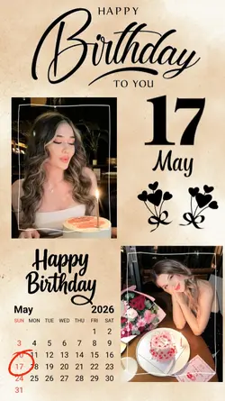 Birthday 17 May 