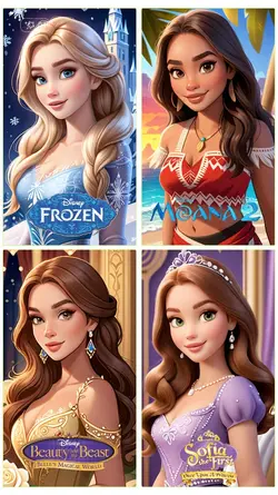 4 Princess Disney 