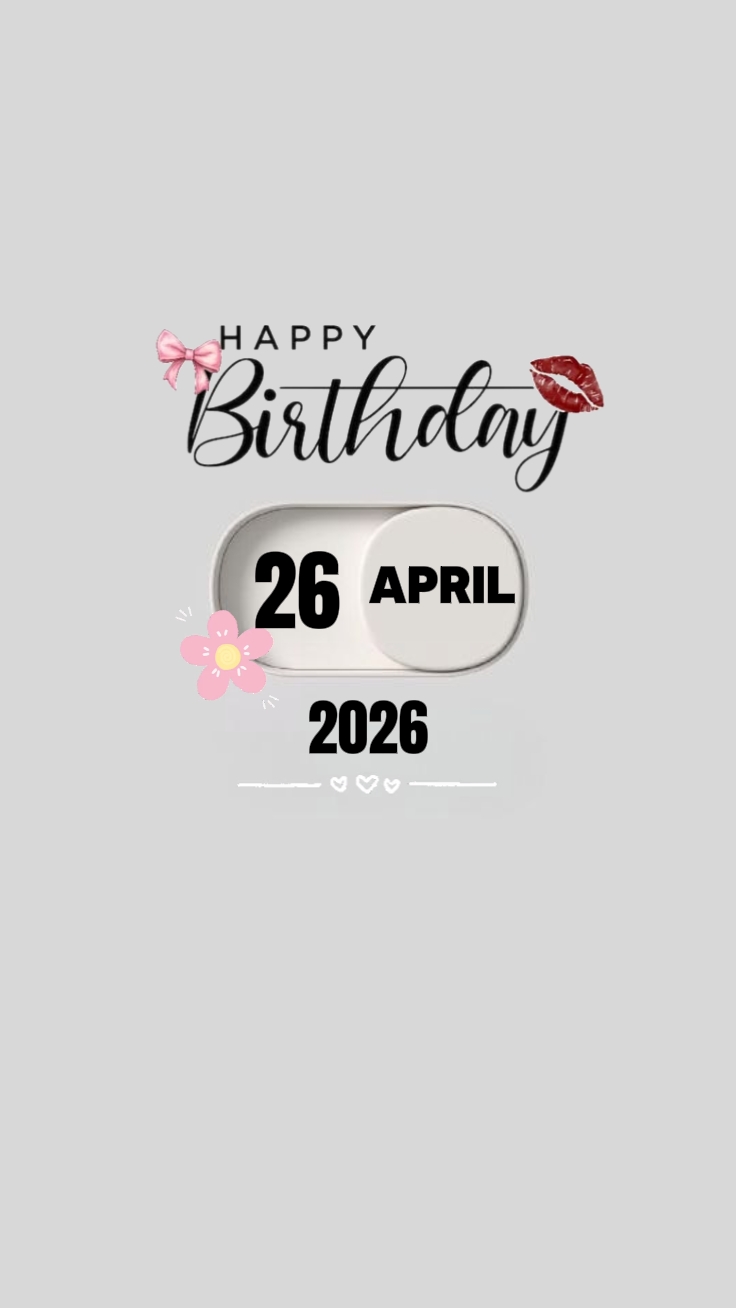 HBD MON AMOUR 26 AVRIL