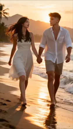 couple beach