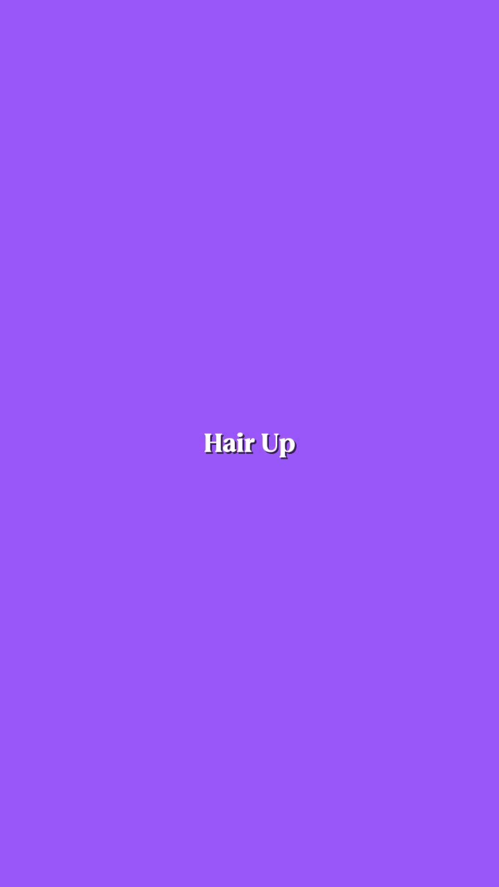 Haare hoch