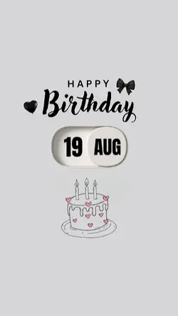 BDAY 19 AUGUST 2026