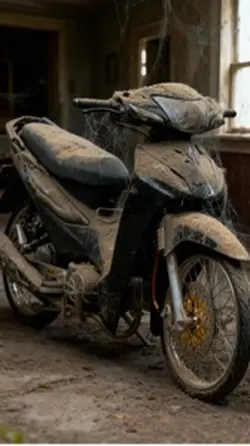 Dọn xe cũ ăn Tết 