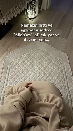 Namazın bitti ve