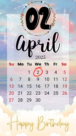 HBD 2 APRIL 2025