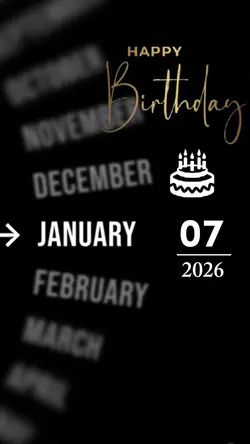 BIRTHDAY 07 JANUARY 