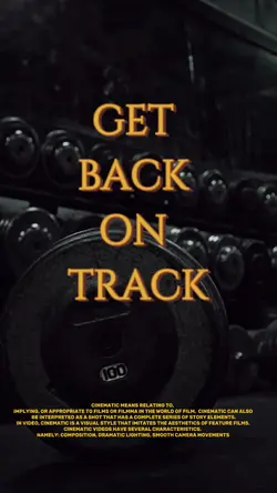Get back on track