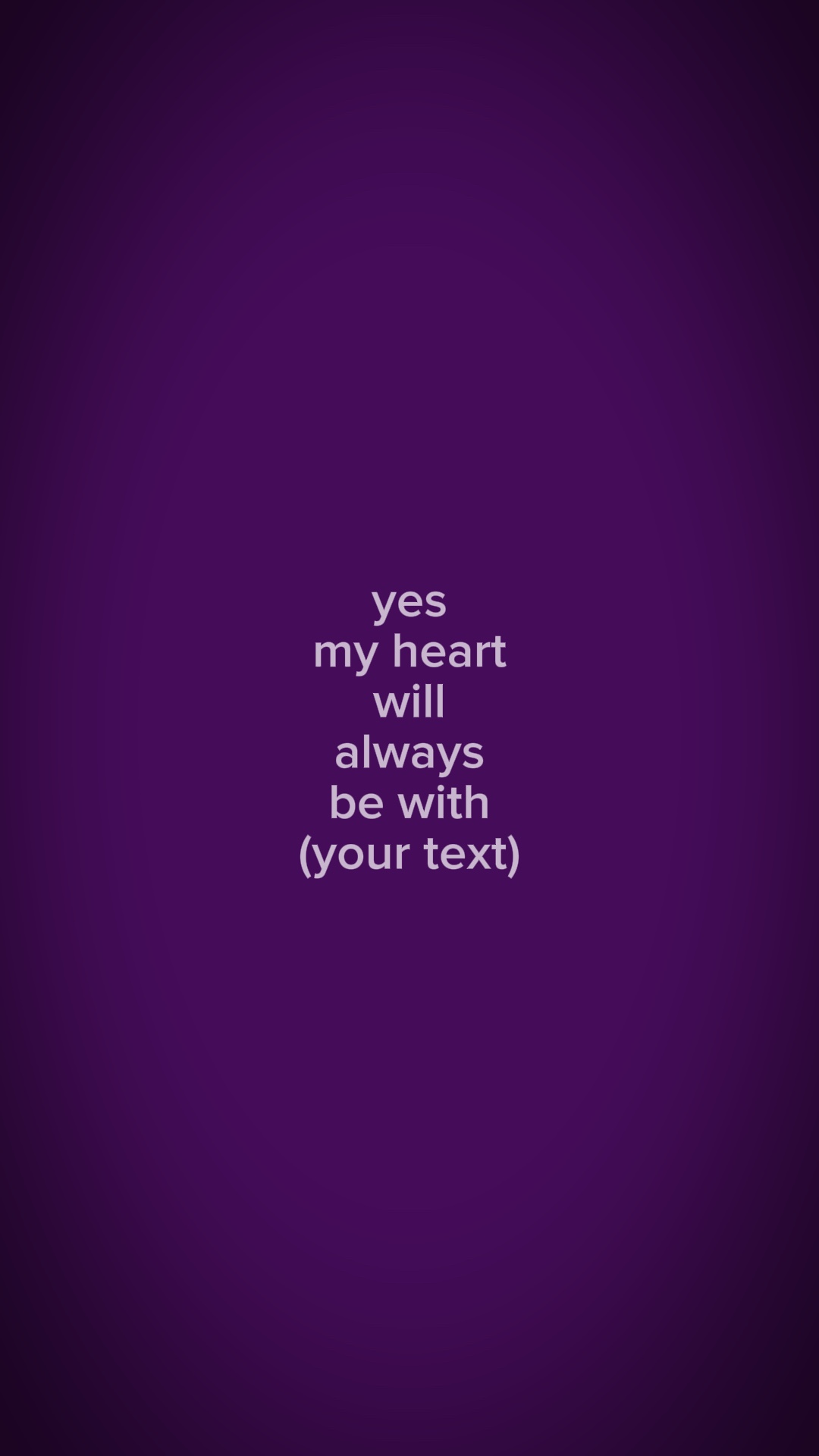 my heart will always