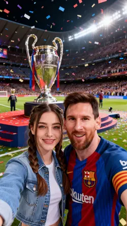 with Lionel Messi