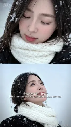 AI ghép ảnh tuyết