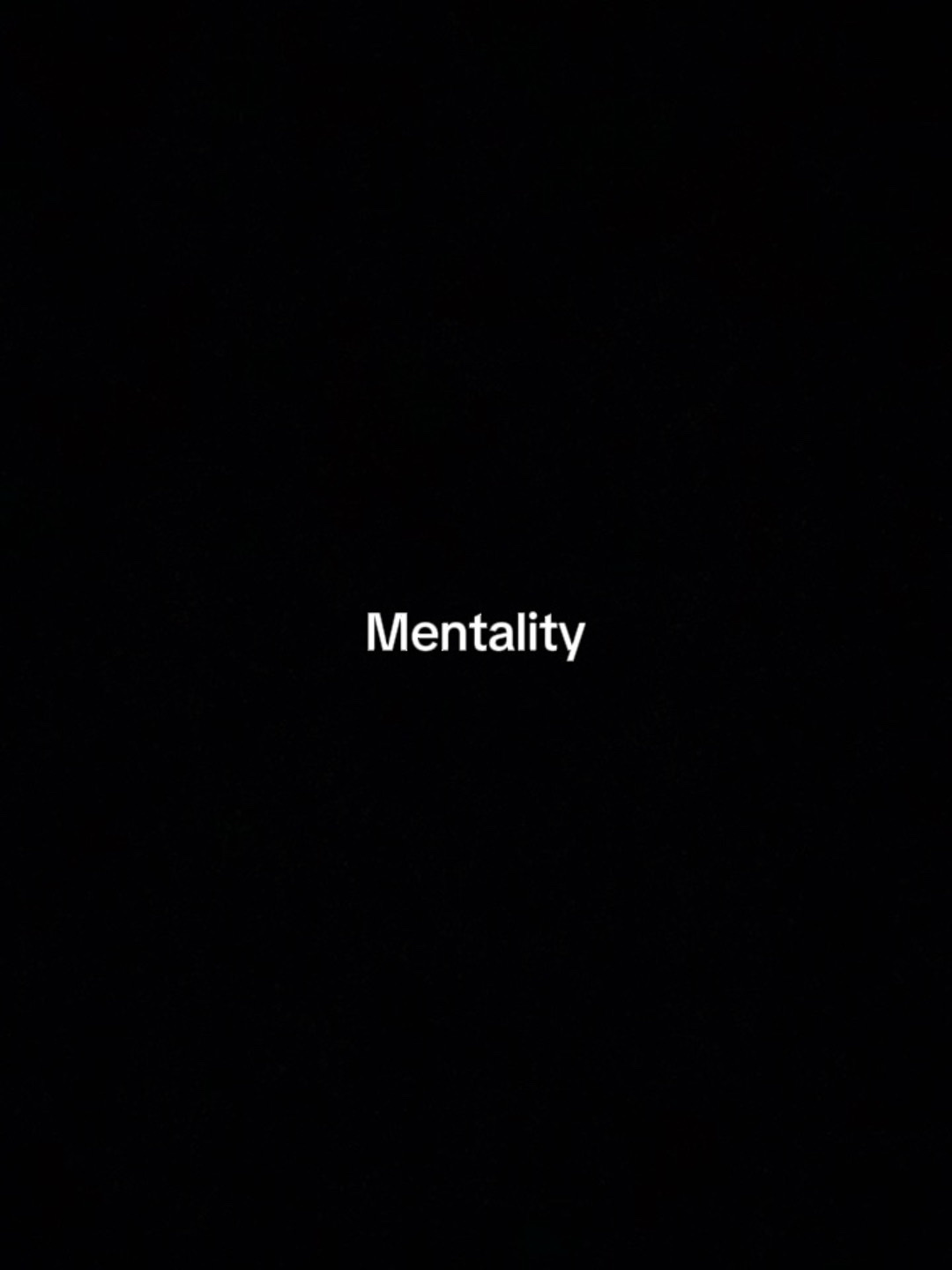 Mentality 