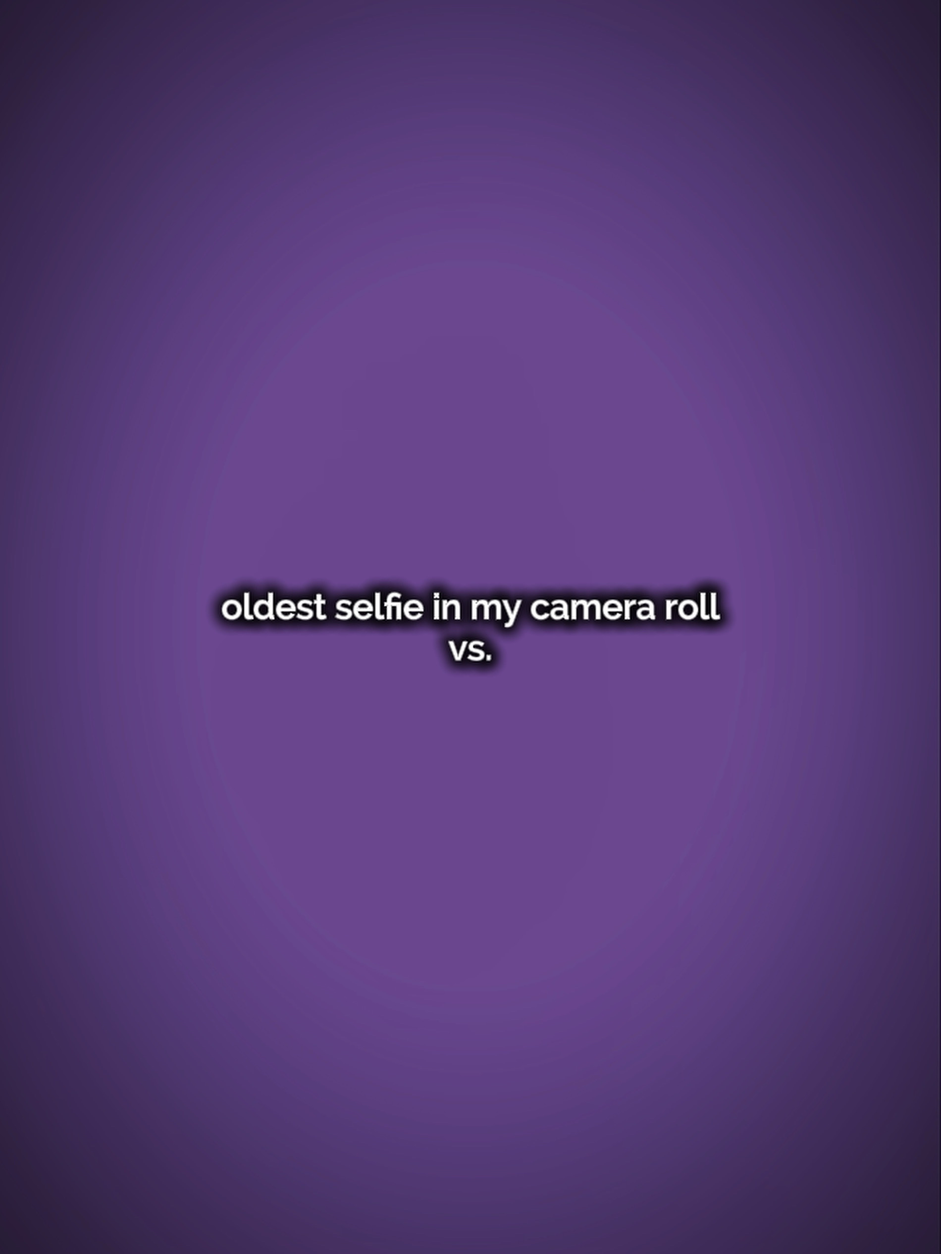 Selfie velha