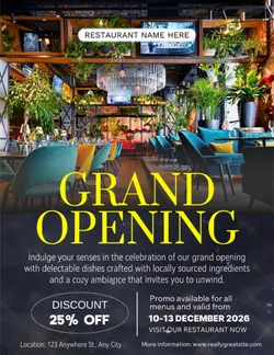 Grand Opening Poster