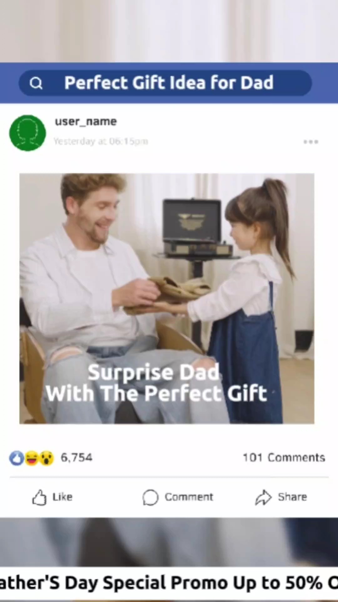Honrando a papá: Ideas para regalos del Día del Padre Plantilla lista para usar