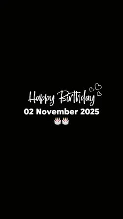 HBD 02 NOVEMBER 