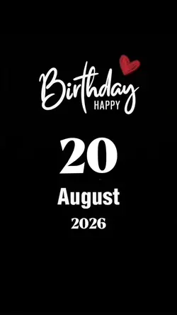 Hbd 20 August 2026