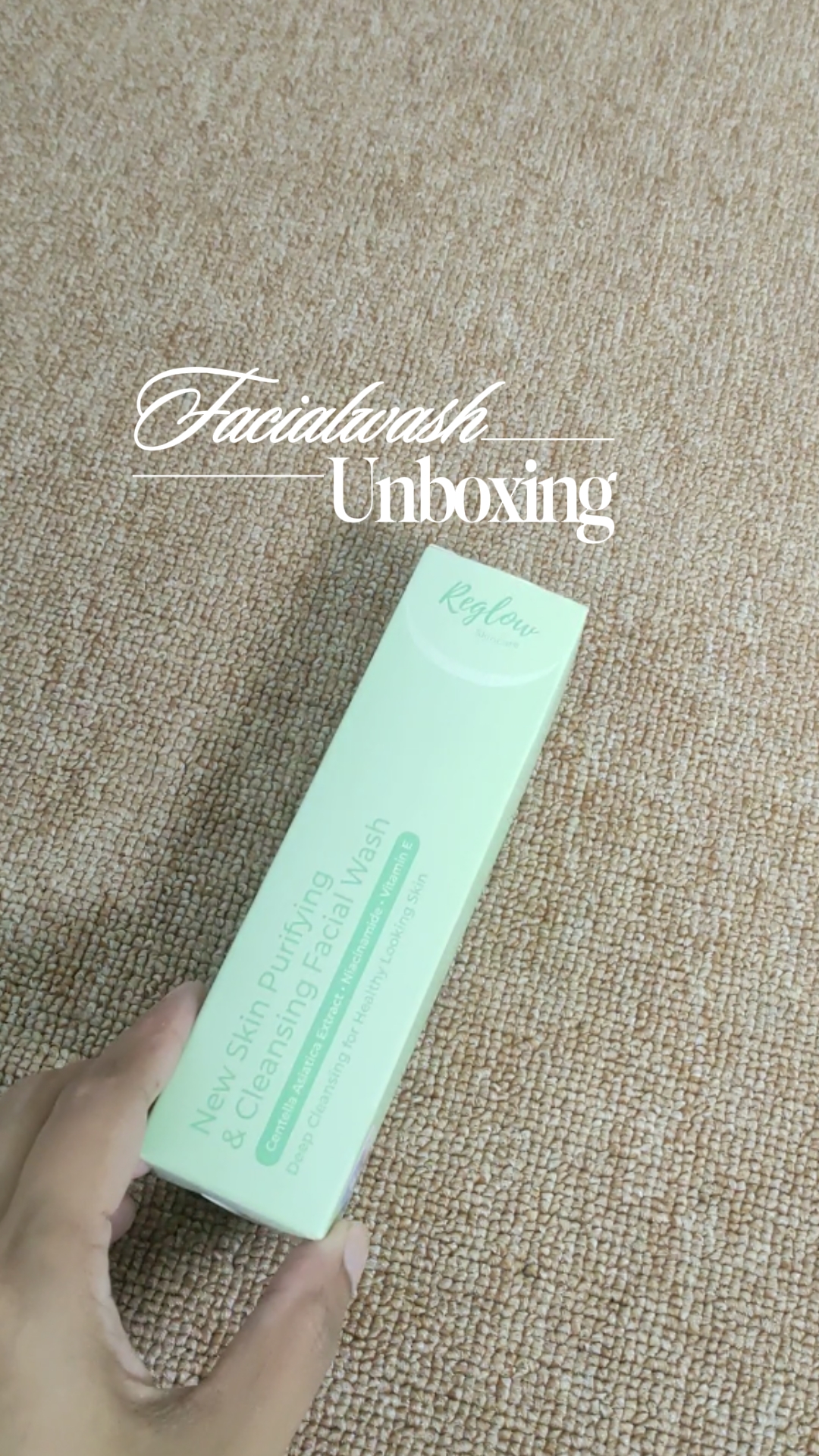 Unboxing de lavado facial