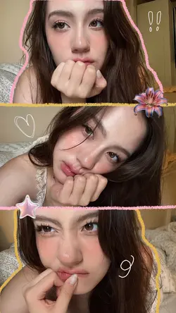 3 photos selfie