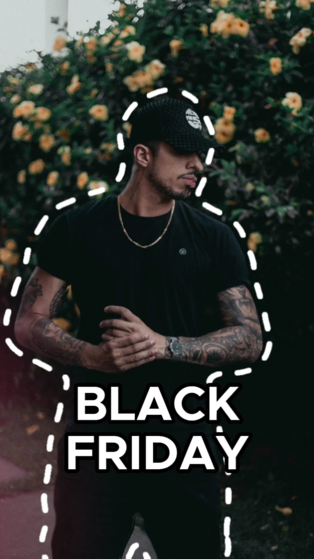 Moda Masculina Black Friday Batida Correspondência Corte Estilo Tiktok 