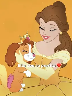 Ella con su perrita