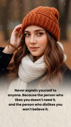 Never explain