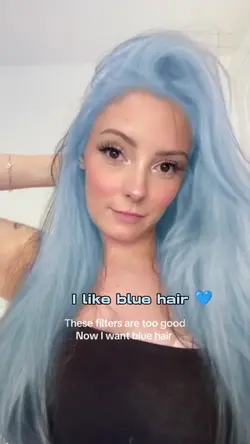 Blue hair filter
