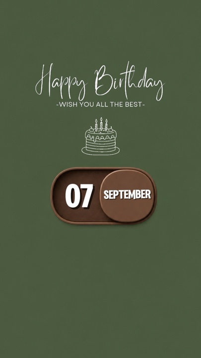 HBD 07 September 