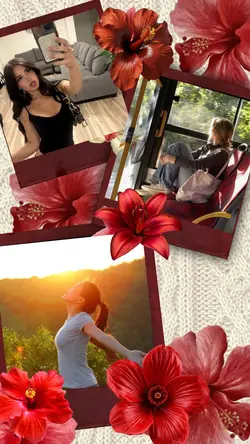 Red template frame