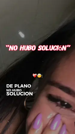No hubo solución 
