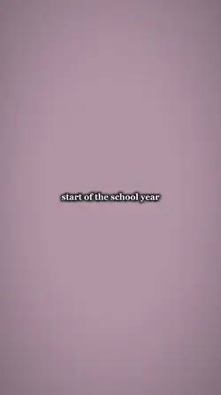 start of school year