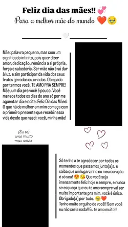 feliz dia das mães 