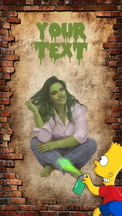 B.Simpson graffiti