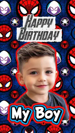 HBD Boy Spiderman