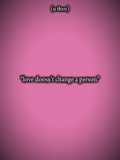 L'amour ne change pas