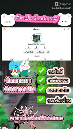 เพิ่มเพื่อน เพิ่มผู้ติดตาม