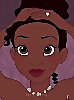 Tiana hair down