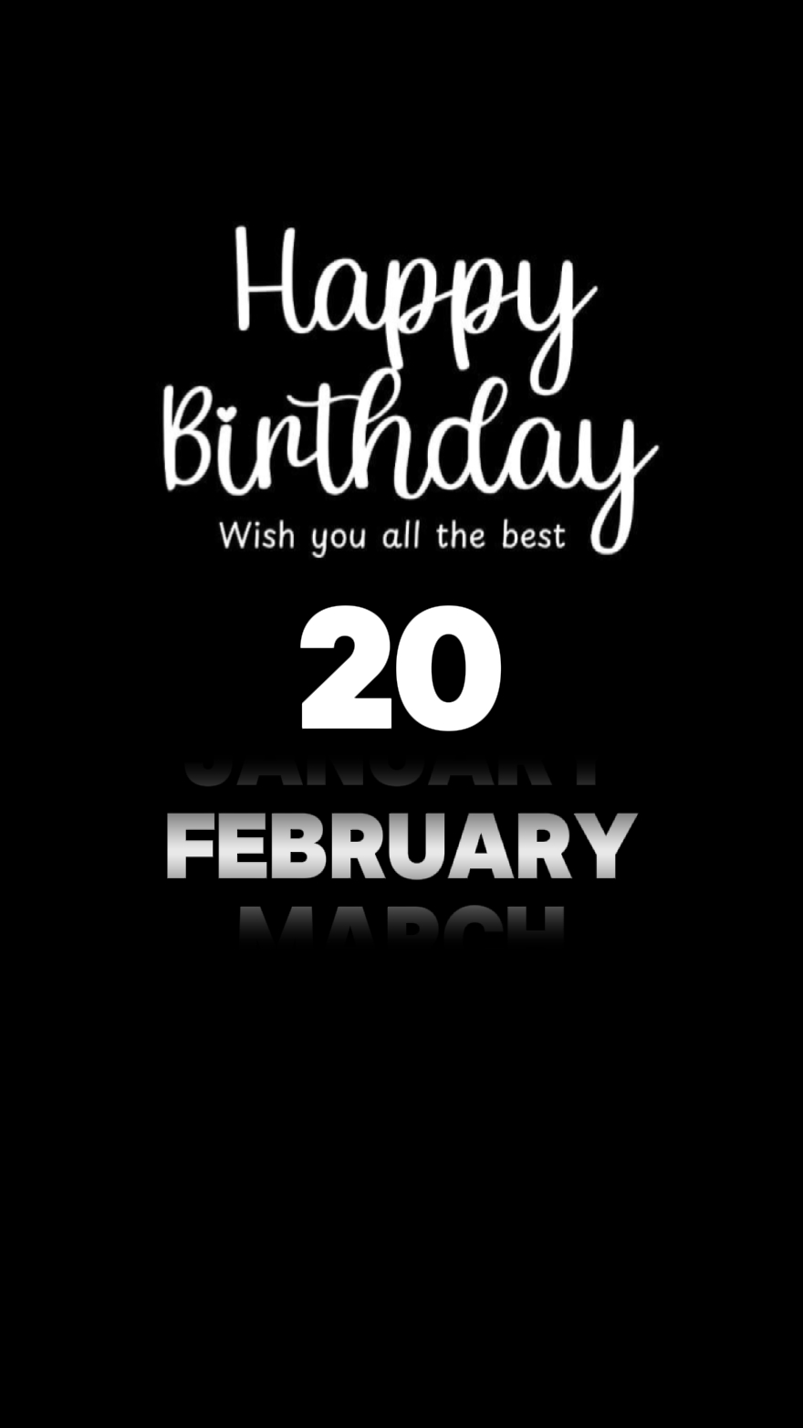 Geburtstag 20. Februar