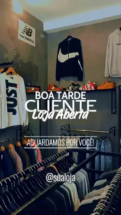 Loja aberta cliente