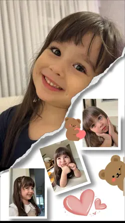 Colagem foto criança