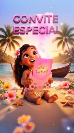 Moana Convite