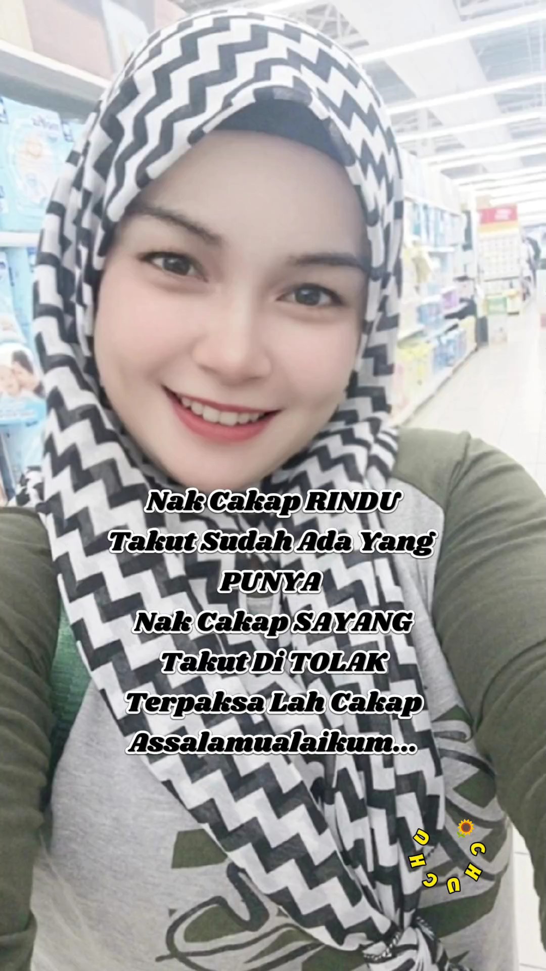 takut nk cakp Rindu.