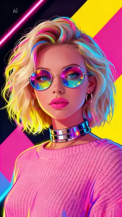 neon pop-art