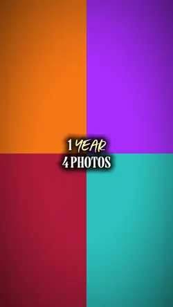 1 YEAR 4 PHOTOS 