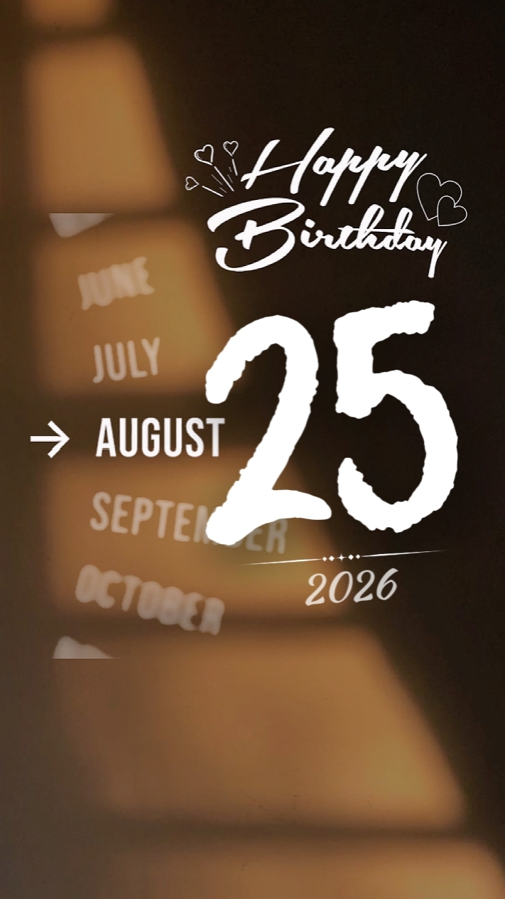 anniversaire, 25 août