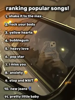 ranking popular song